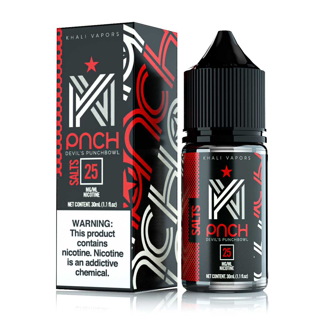 Khali Vapors Salt Devil's Punchbowl 30mL juice head bams cannoli